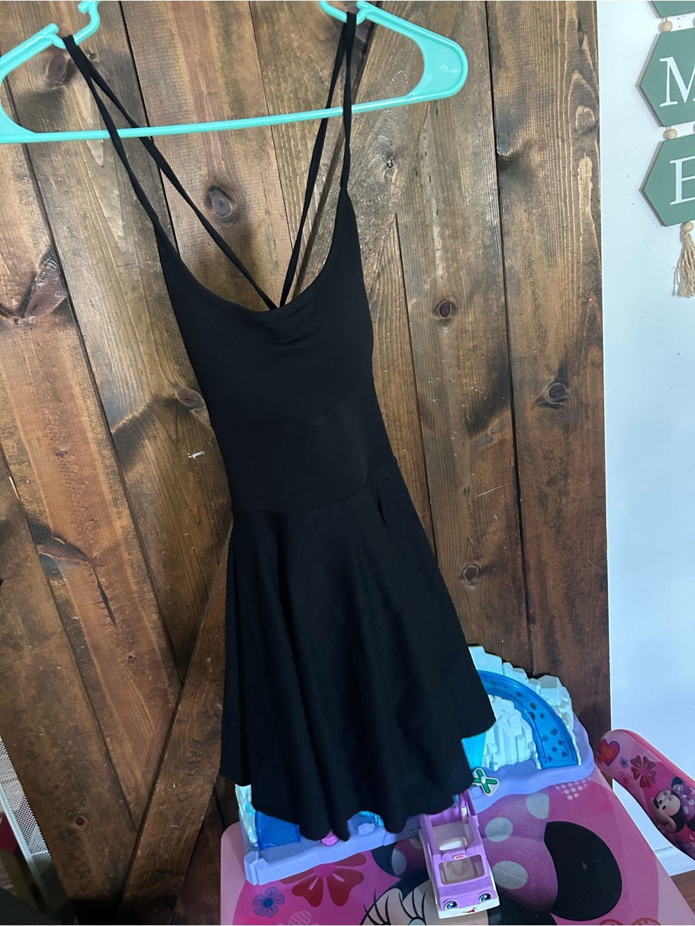 Black Strappy Fit-and-Flare Dress - Women